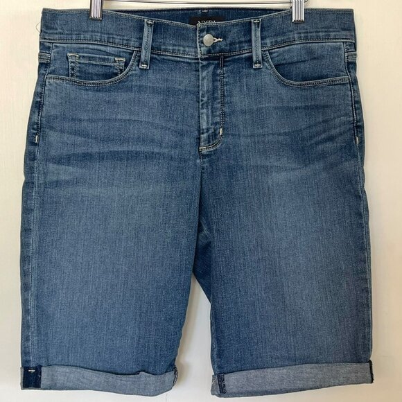 NWOT NOT YOUR DAUGHTERS JEANS NYDJ  BRIELLA 11” DENIM SHORTS SIZE 12 - Picture 2 of 7